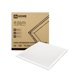 Панель светодиодная LP-02-SLIM 36Вт 230В 4000К 3600Лм 595х595х8мм, без ЭПРА бел. IP40 IN HOME