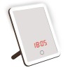 Светильник наст.-зеркало TLD-591 Brown/LED/80Lm/6000K/Dimm,4Вт, аккум. 600мА/ч часы,термометр Uniel