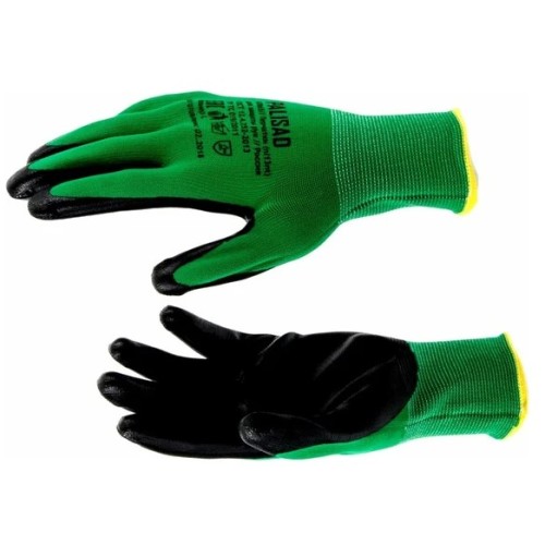 67865 Перчатки полиэфир. с черн. нитрильным покрытием (L, 15класс), Palisad