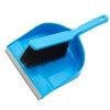 933105 Набор:совок с кромкой 330х225мм и щетка-сметка 285мм, голубой