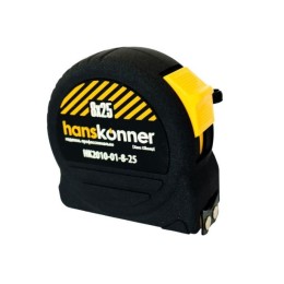 HK2010-01-8-25 Рулетка 8м х25, 2стопа, корпус SoftTouch, магнит. зацеп Hanskonner