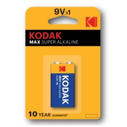 Батарейка KODAK MAX SUPER Alkaline 6LR61  9В (тип "Крона")
