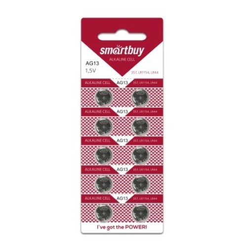 Батарейка часовая SMARTBUY AG13-10B