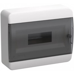 IEK TEKFOR Корпус пластиковый навесной ЩРН-П-12 черная прозрачная дверь IP41