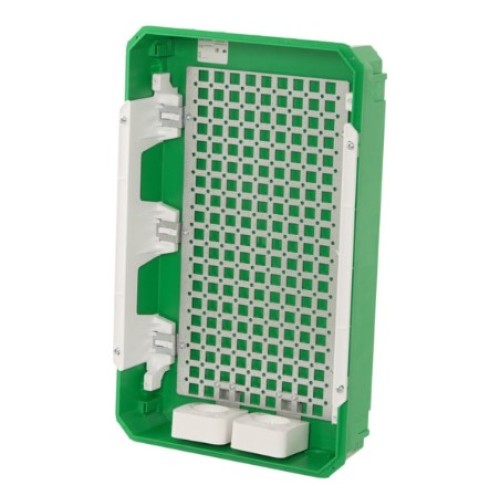SE Корпус встр. City9 Box IT 3 ряда 36мод. 2 розетки с бел. дверцей (EZ9E312P2FIT)