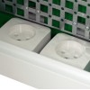 SE Корпус встр. City9 Box IT 3 ряда 36мод. 2 розетки с бел. дверцей (EZ9E312P2FIT)