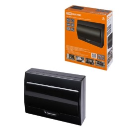 Бокс ЩРН-П-12 модулей навесной пластик IP41, Антрацит TDM