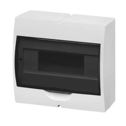 TDM Бокс накладной ЩРН-П-10 белый дымчатая дверца, без шин SQ0901-0073