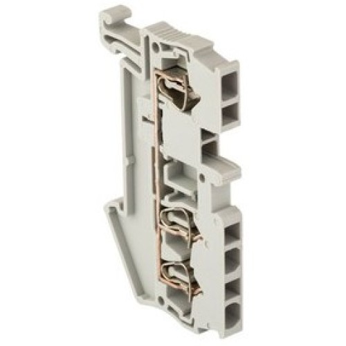 Колодка клеммная ST-2.5 28А 3 вывода пружинная серая EKF