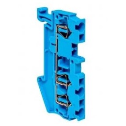 Колодка клеммная ST-2.5 28А 3 вывода пружинная синяя EKF