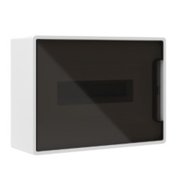 DKC Щиток настенный FRAME 12 мод. белый с тонированной дверцей IP41 (F12W1WD)