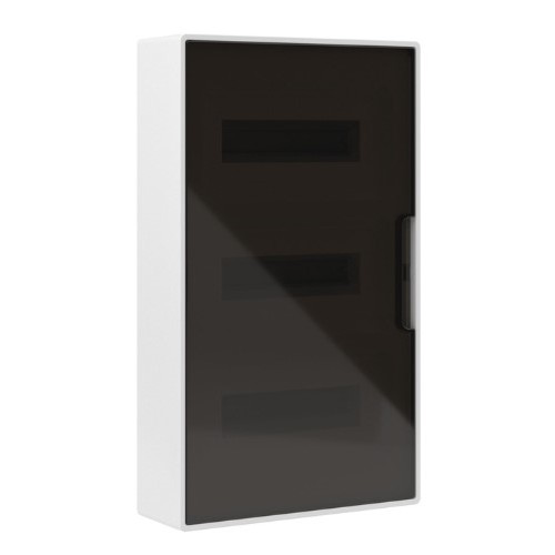 DKC Щиток настенный FRAME 36 мод. белый с тонированной дверцей IP41 (F36W1WD)