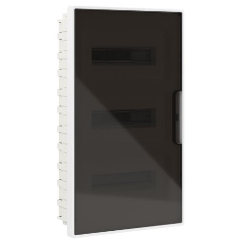 DKC Щиток встраиваемый FRAME 36 мод. белый с тонированной дверцей IP41 (F36B1WD)