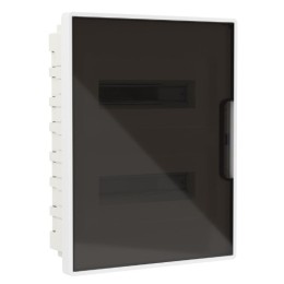 DKC Щиток встраиваемый FRAME 24 мод. белый с тонированной дверцей IP41 (F24B1WD)