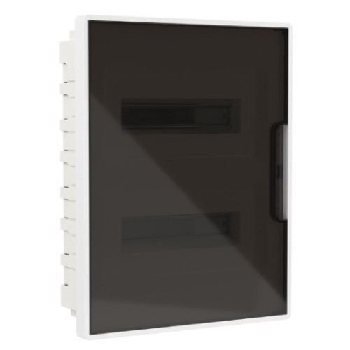 DKC Щиток встраиваемый FRAME 24 мод. белый с тонированной дверцей IP41 (F24B1WD)