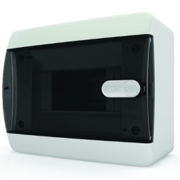 CNK 40-06-1 Бокс навесной 6 мод., прозрачная черная дверца,IP41 (Tekfor)