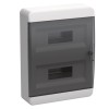IEK TEKFOR Корпус пластиковый навесной ЩРН-П-24 черная прозрачная дверь IP41