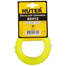 Леска для триммера S2412 (звезда) 2,4мм, 12м. HUTER