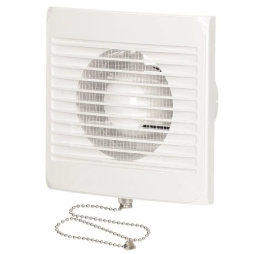 Вентилятор с тяговым выключателем ВИЕНТО 100 СВ, D=100 мм. V=130м.куб./ч .