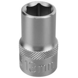 13824 Головка торц. 6-гранная Cr-V 1/2" 13мм Stels