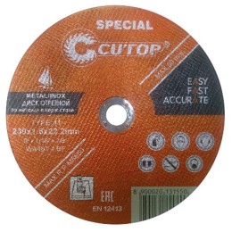 40014S Профессиональный диск отр. по мет. и нерж. Т41-230х1,6х22 Cutop Profi Plus Special