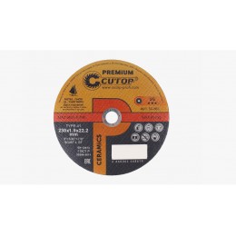 40002т Профессиональный диск отр. по мет. и нерж. Т41-230х2,5х22 Cutop Profi Plus