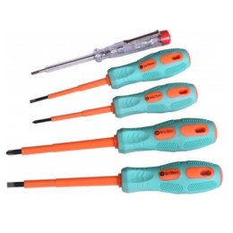 1040-03-BSE5 Набор диэлектрических отверток, 5шт CrV, тканевый кейс, Sturm!