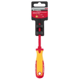 12914 Отвёртка диэлектрик SL3х80мм CrMo  до 1000В Matrix