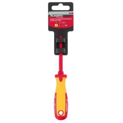 12914 Отвёртка диэлектрик SL3х80мм CrMo  до 1000В Matrix