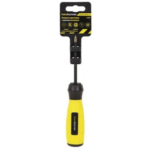HK1040-16-PH1-75 Отвертка крест. 1х75 Алмазн. наконечн. 59HRC S2 Hanskonner