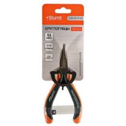 1030-05-4-125 Круглогубцы изогнутые 125мм, пруж. мех-зм Sturm!