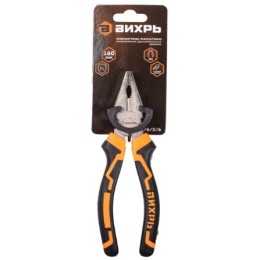 73/6/3/6 Плоскогубцы 160мм. никелиров. сталь "Вихрь"