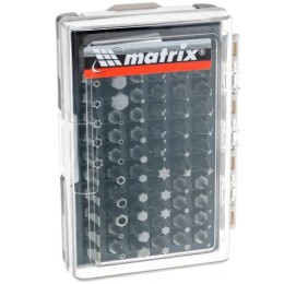 11387 Набор бит с магнитным держателем CrV, 61шт // Matrix