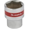 13124 Головка торц. 6-гранная Cr-V 1/2" 24мм хром. Matrix