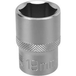 13830 Головка торц. 6-гранная Cr-V 1/2" 19мм Stels
