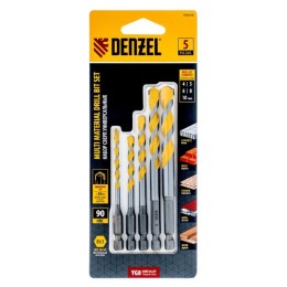 706016 Набор сверл универсальных Multi cut 4-10мм, 5шт, Denzel