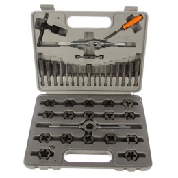 773155 Набор метчиков и плашек М3-М12, 40предм. в плст. боксе Sparta