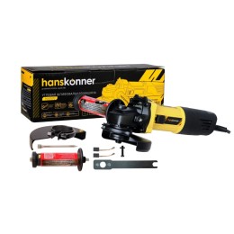 УШМ Hanskonner HAG1012, 125мм, 800Вт, 11000 об/мин. SuperCompact, пылезащита