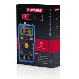 Мультиметр  SMARTBUY DT131B (автоизмер., прозв. прорезин. корпус,подсветка, фонарик,2хR03)