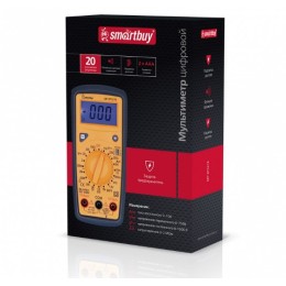 Мультиметр  SMARTBUY DT321B (прозв. прорезин. корпус,подсветка, 2хR03)