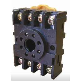 Разъем Р8Ц- цокольный 8-pin на DIN-рейку/плоскость