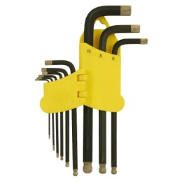 HK1045-04-9-L Набор шестигранных ключей S2 Шар.након., АЛМАЗ 9шт. Hanskonner