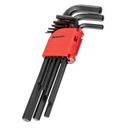 11231 Набор ключей имбусовых  HEX 1.5-10 мм, CR-V 9 шт удлин. Matrix