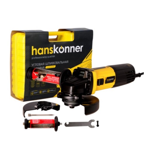 УШМ Hanskonner  HAG9012TES, 125мм,1100Вт, 4000-11000 об/мин., кейс