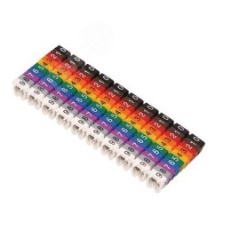 Маркер кабельный МКН комплект цифр "0-9" на провод 2,5мм2