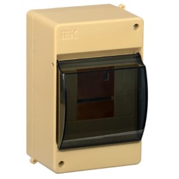 Krepta 3 Бокс с прозр. крышкой КМПн 2/4 для 4-х мод. IP30 (сосна)