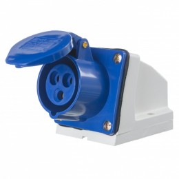 Розетка 123 стацион. 2Р+РЕ 32А 220В IP44 (3S-123)