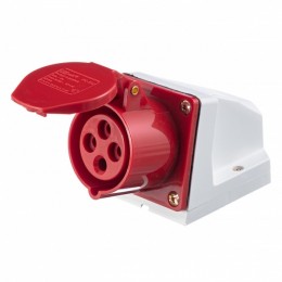 Розетка 114 стацион. 3Р+РЕ 16А 380В IP44 (3S-114)