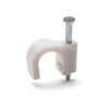 Скоба пластик. круглая СПК 10 (25шт.) Fortisflex (49462)