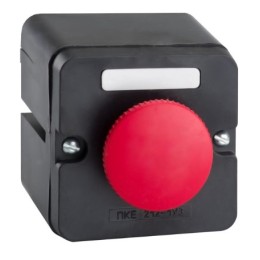Пост кнопочный ПКЕ 222-1 "Стоп" кр. гриб., IP54